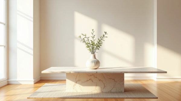 Les tables basses en travertin : élégance et praticité au quotidien