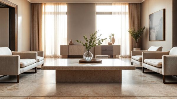 Top 5 raisons d’adopter une table basse en travertin