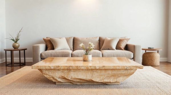 Top 5 raisons d’adopter une table basse en travertin